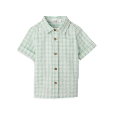 Baby & Little Boy's Organic Cotton Short-Sleeve Shirt