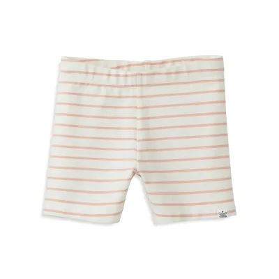 Little Girl's Organic Cotton Tumble Shorts