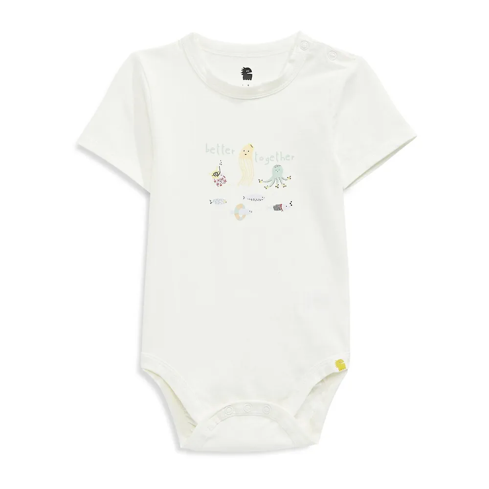 RISE LITTLE EARTHLING Baby's Short-Sleeve Graphic Bodysuit
