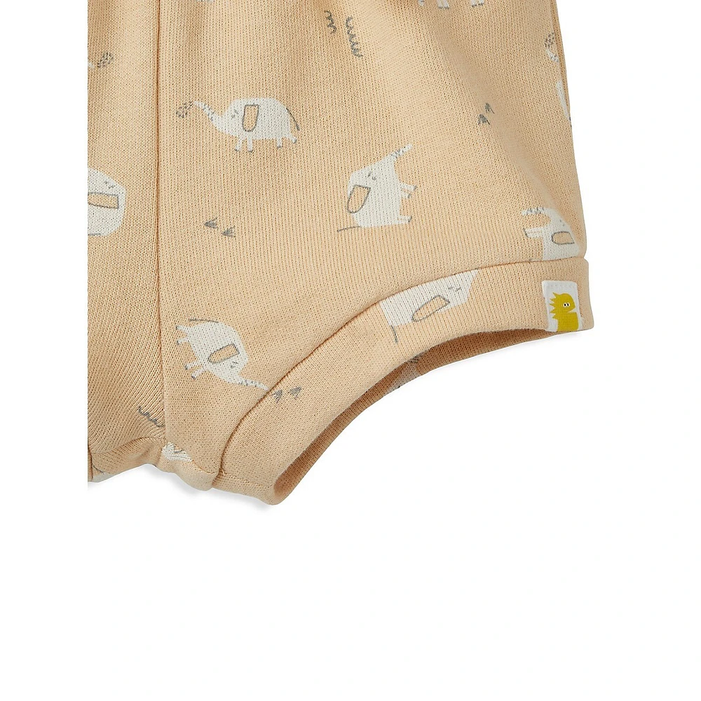 Baby's Organic Cotton French Terry Bloomer Shorts