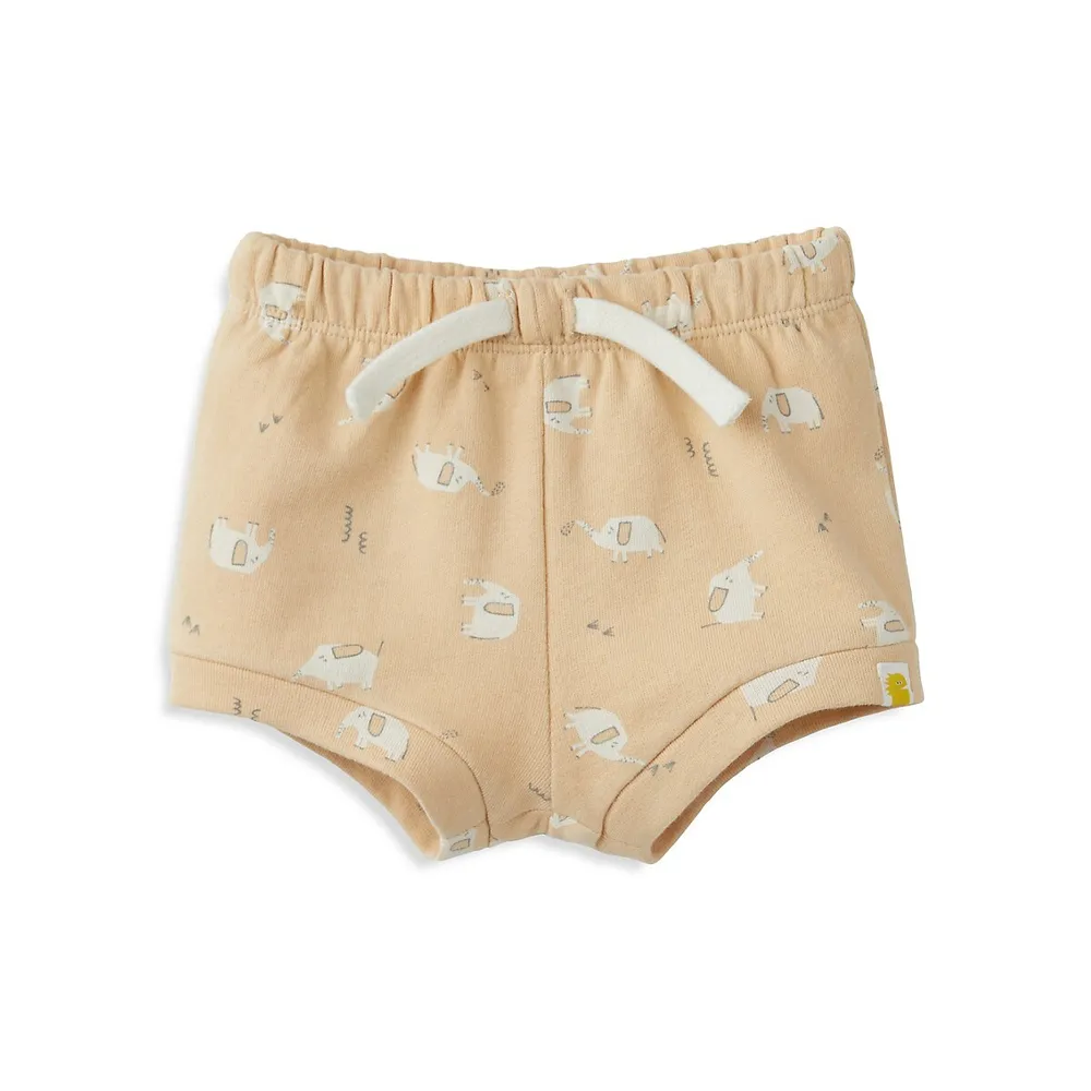 RISE LITTLE EARTHLING Baby's Organic Cotton French Terry Bloomer Shorts