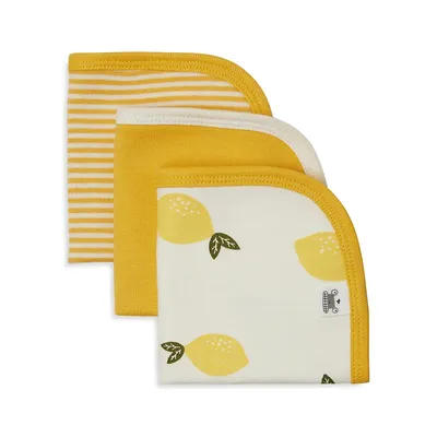 Organic Cotton 3-Pack Wash Cloths​