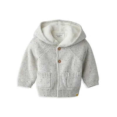 Baby's Faux Sherling Lined Cardigan