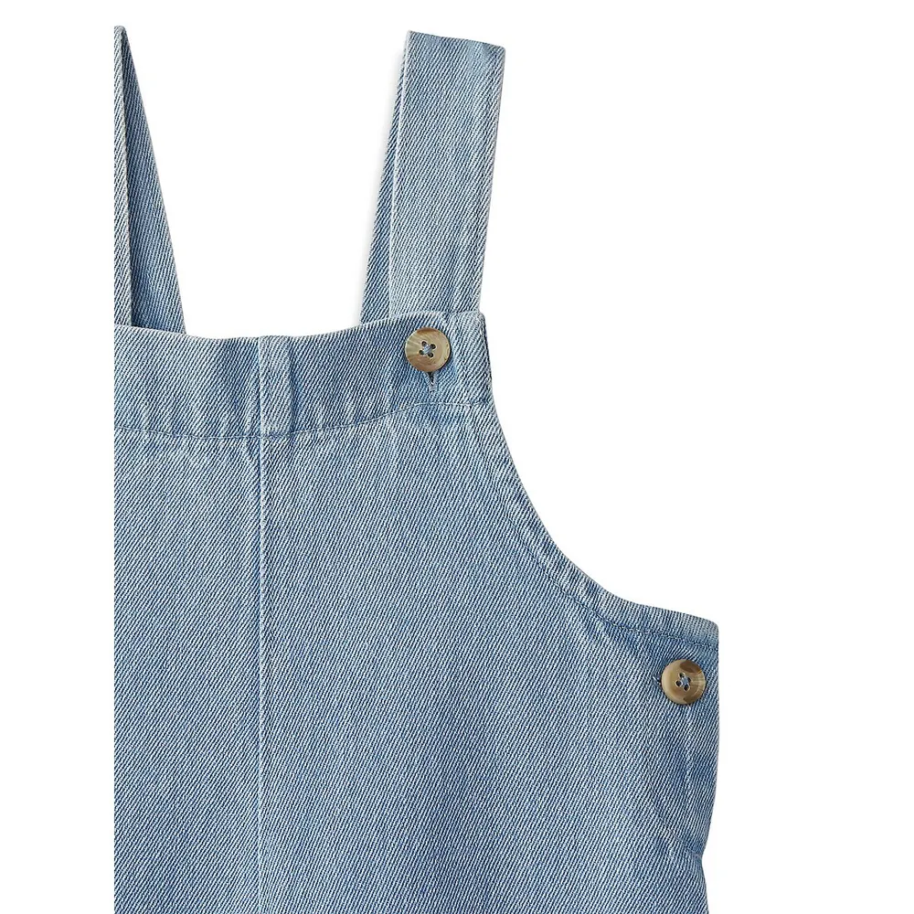 Little Girl's Play Denim Overall