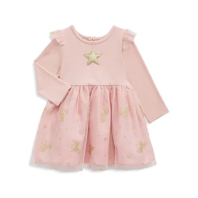 Baby Girl's Star & Unicorn Tutu Dress