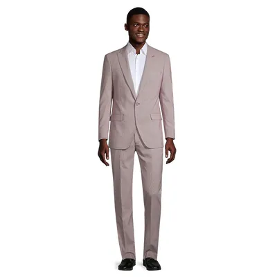 Slim-Fit Stretch Micro Houndstooth Suit