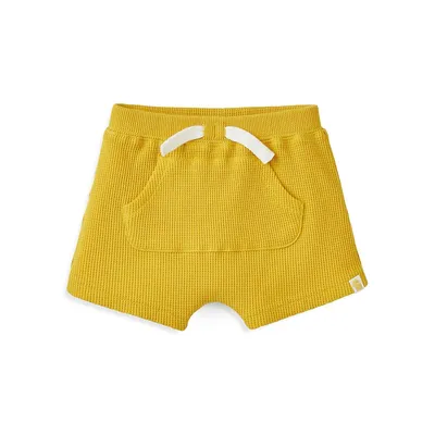 Baby Boy's Organic Cotton Kangaroo Pocket Shorts