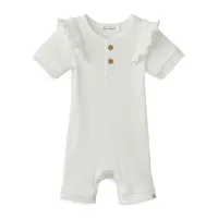 Baby Girl's Organic Cotton Ruffle Romper