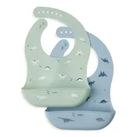 Baby's 2-Pack Silicone Bibs