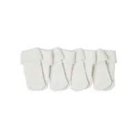 Baby's 4-Pack Roll-Over Crew Socks With Gripper