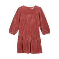 Baby Girl's & Little Party Velvet Dress