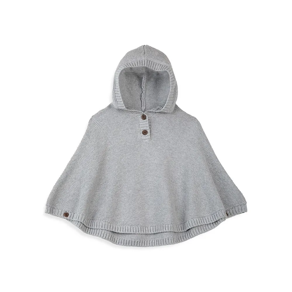 Baby's Party Hooded Sweater Poncho