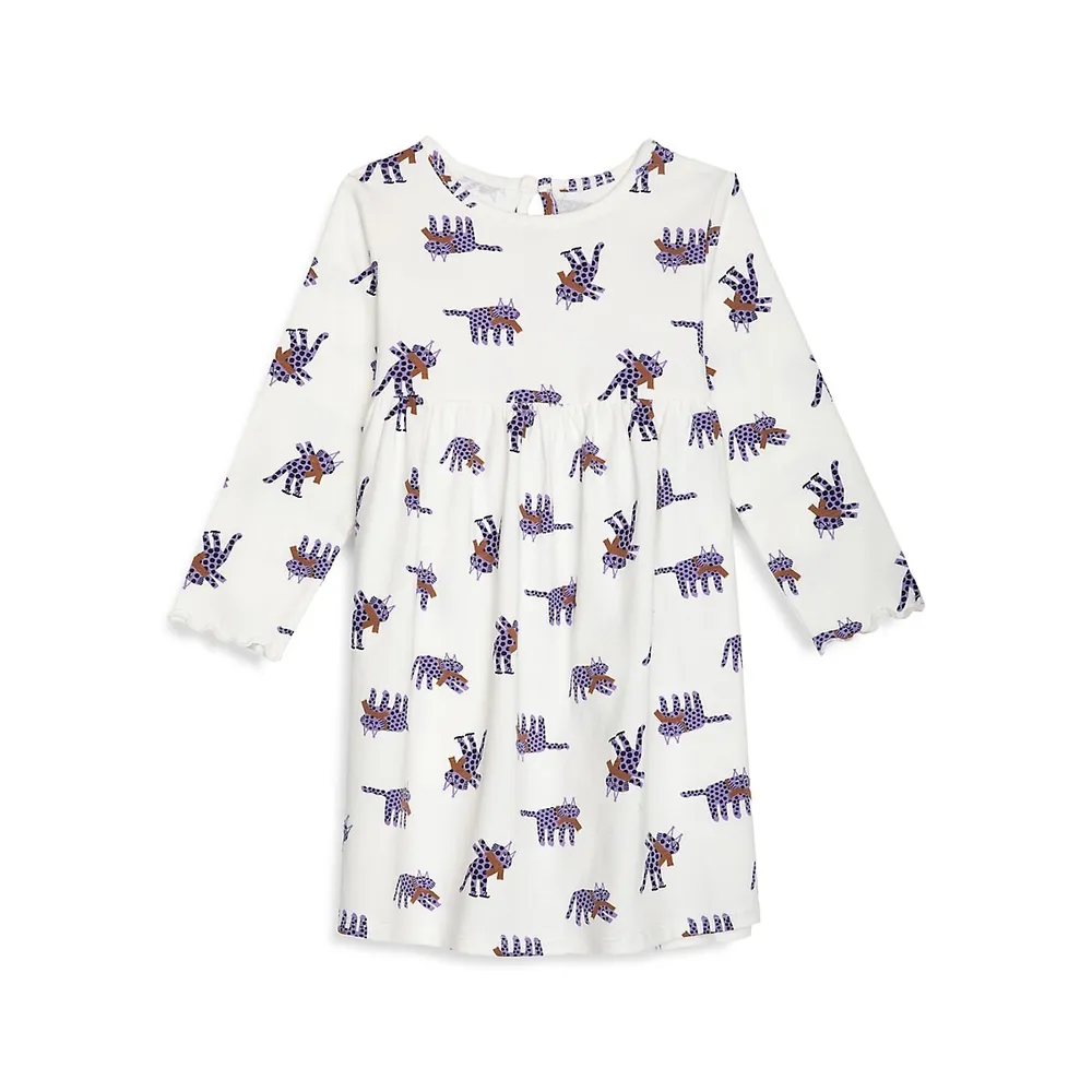 Baby Girl's Printed Empire-Waist Dress