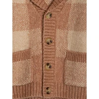 Little Boy's Shawl Collar Cardigan