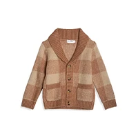 Little Boy's Shawl Collar Cardigan