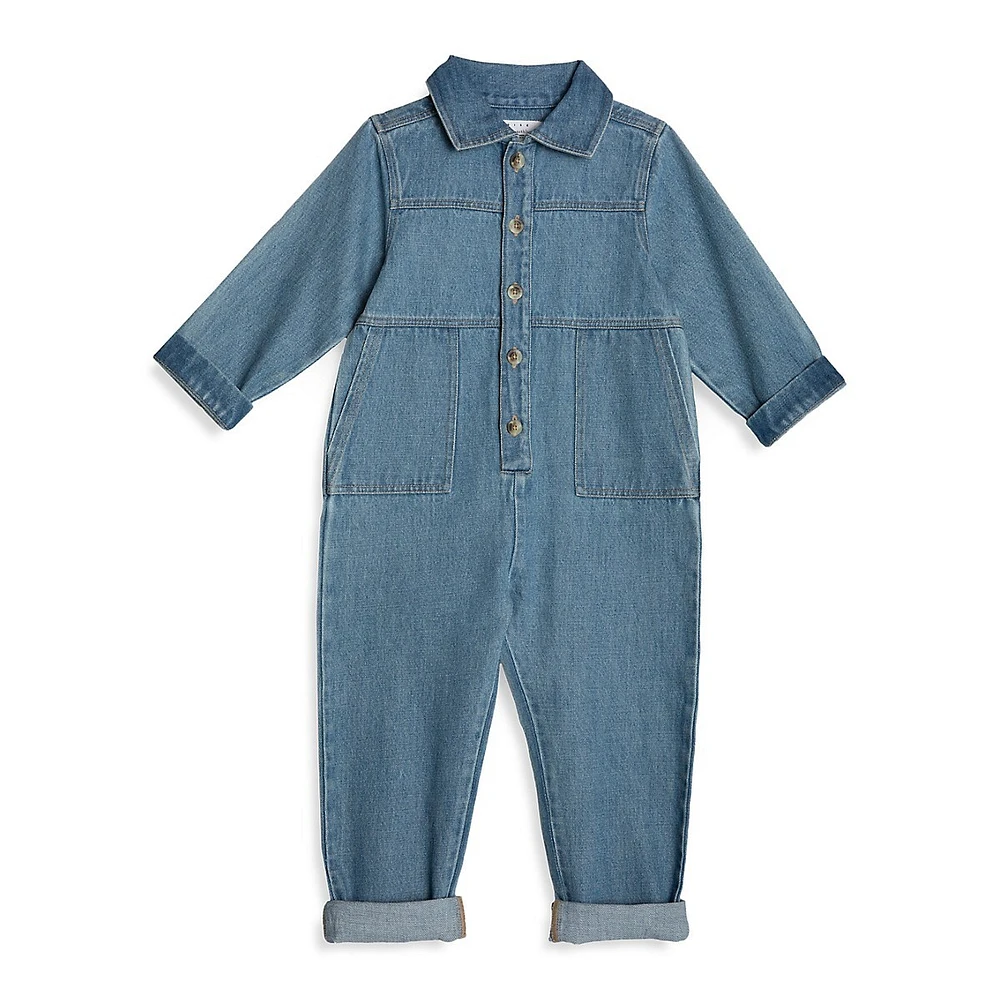 Little Boy's Play Denim Romper