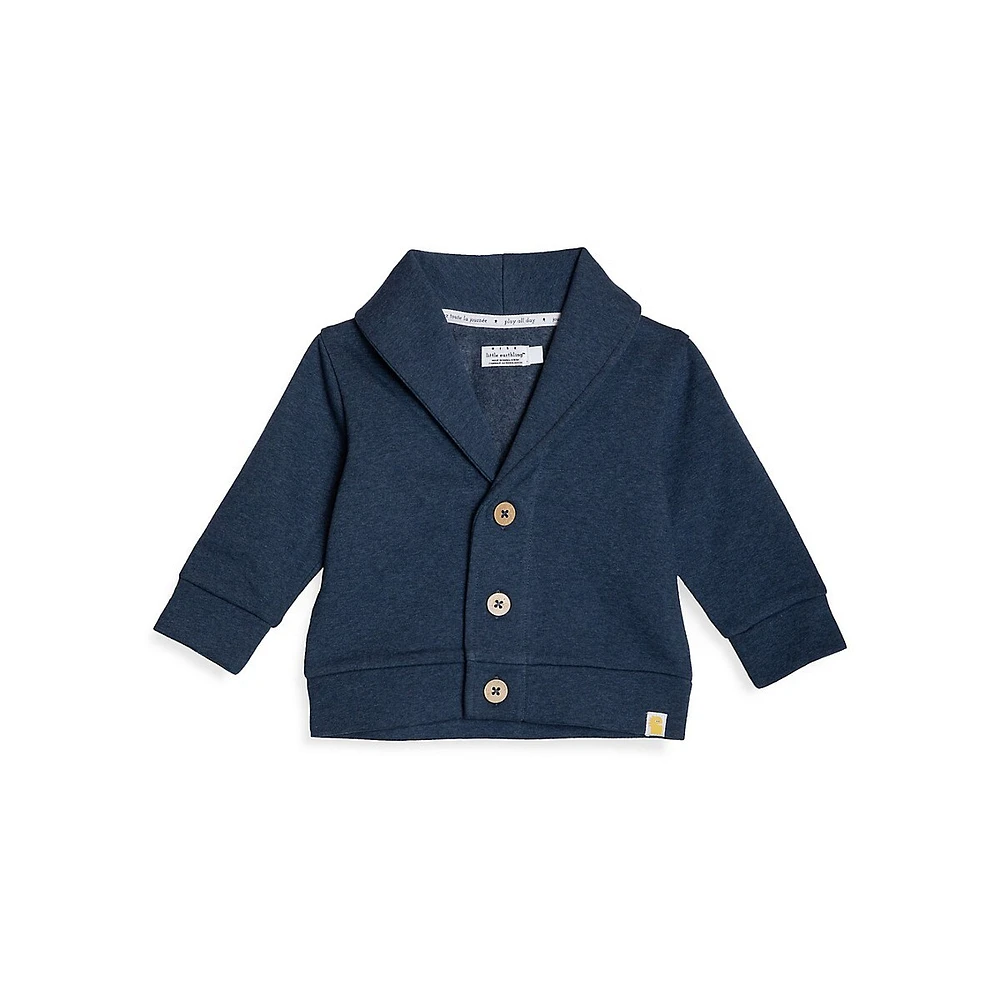 Baby Boy's Shawl-Collar Cardigan