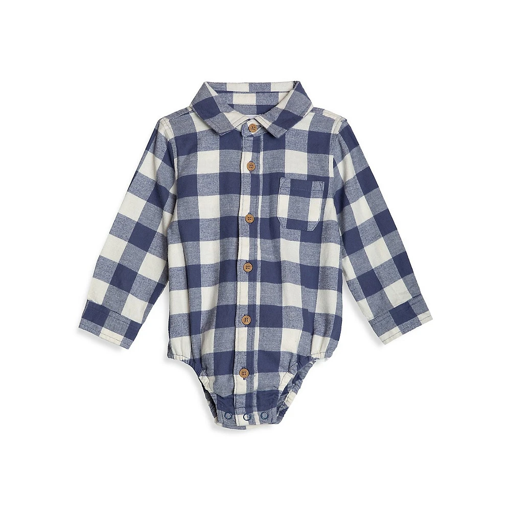 Baby Boy's Flannel Bodysuit