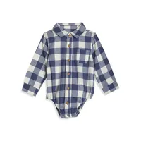 Baby Boy's Flannel Bodysuit