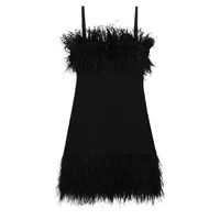 Etta Feathered Mini Dress