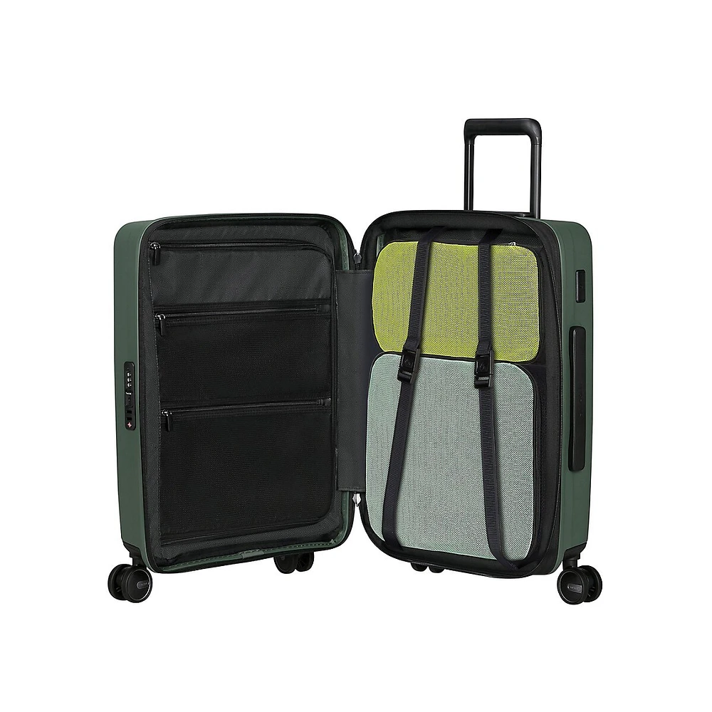 RestackD Luggage 21.5-Inch Carry-On Hardside Spinner Suitcase