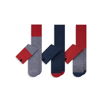 Men's Hustle 3-Pair Cushion Crew Socks Pack