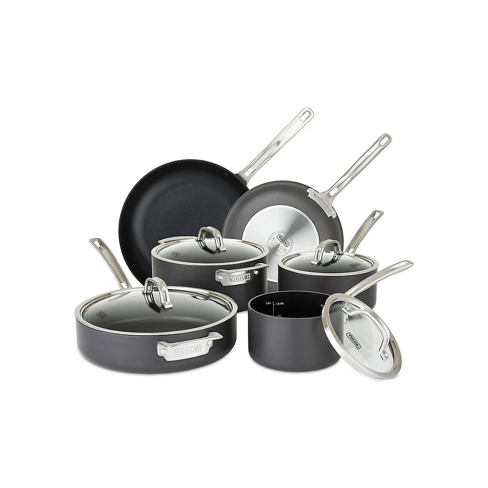 Hard Anodized Nonstick 10-Piece Cookware Set