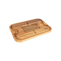 3-Piece Oversized Acacia Carving Board With 3-Piece Carving Set​