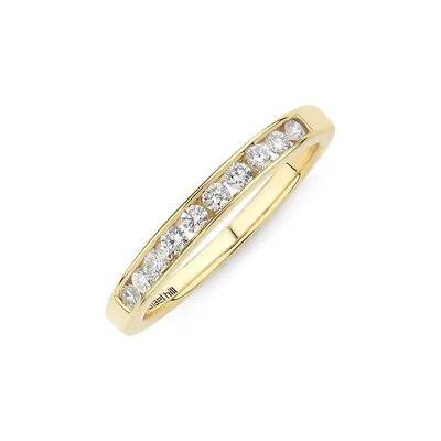 Wedding Ring With 0.25 Carat Tw Of Diamonds In 18kt Yellow Gold
