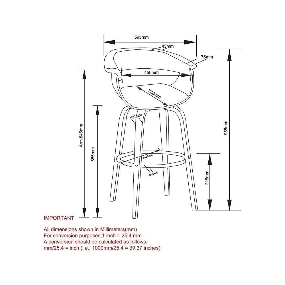 Swivel Counter Stool