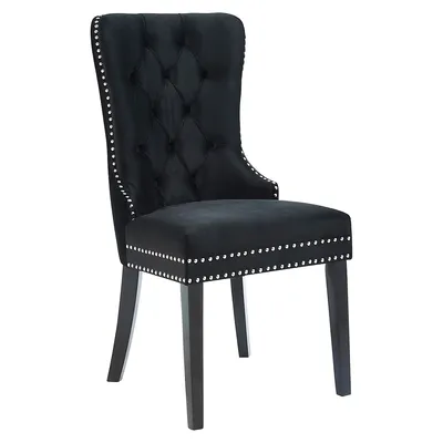 2-Piece Velvet Side Chair Set