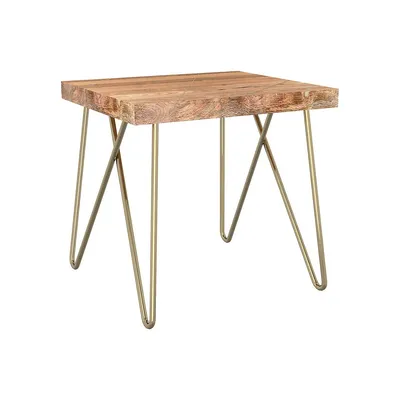 Rustic Modern Solid Wood Accent Table