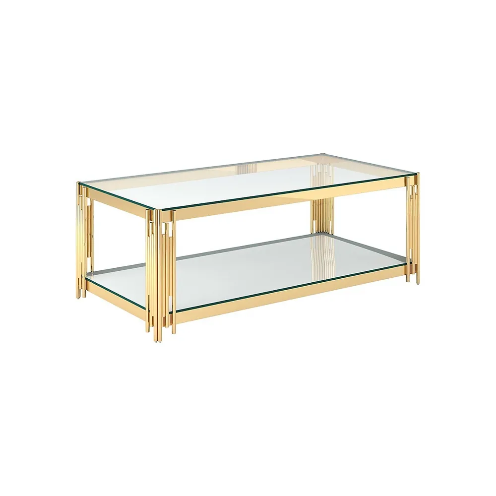 Table basse contemporaine en verre