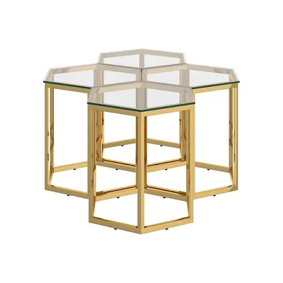 Contemporary Glass Accent Table