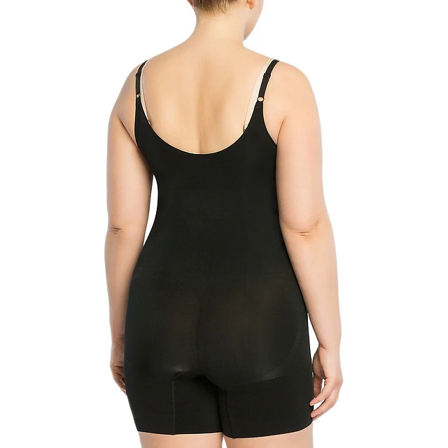 Plus OnCore Open-Bust Mid-Thigh Bodysuit