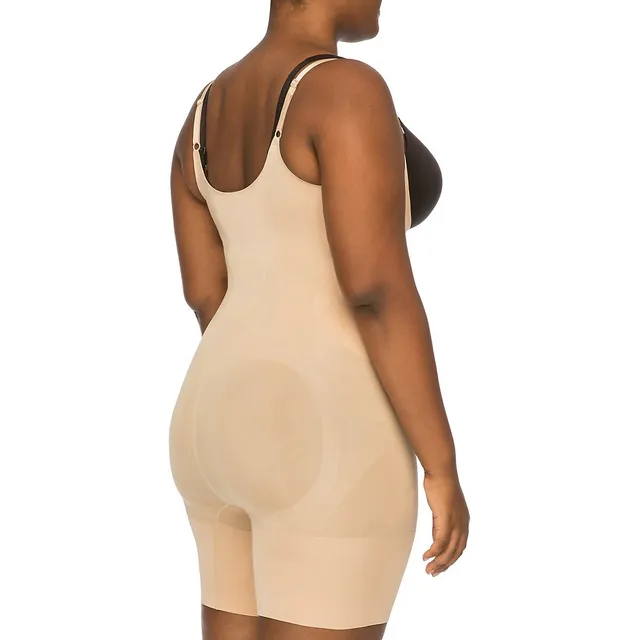 Spanx Plus OnCore Open-Bust Mid-Thigh Bodysuit