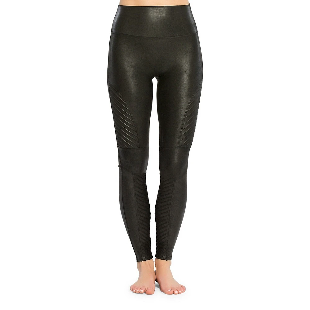 Faux Leather Moto Leggings