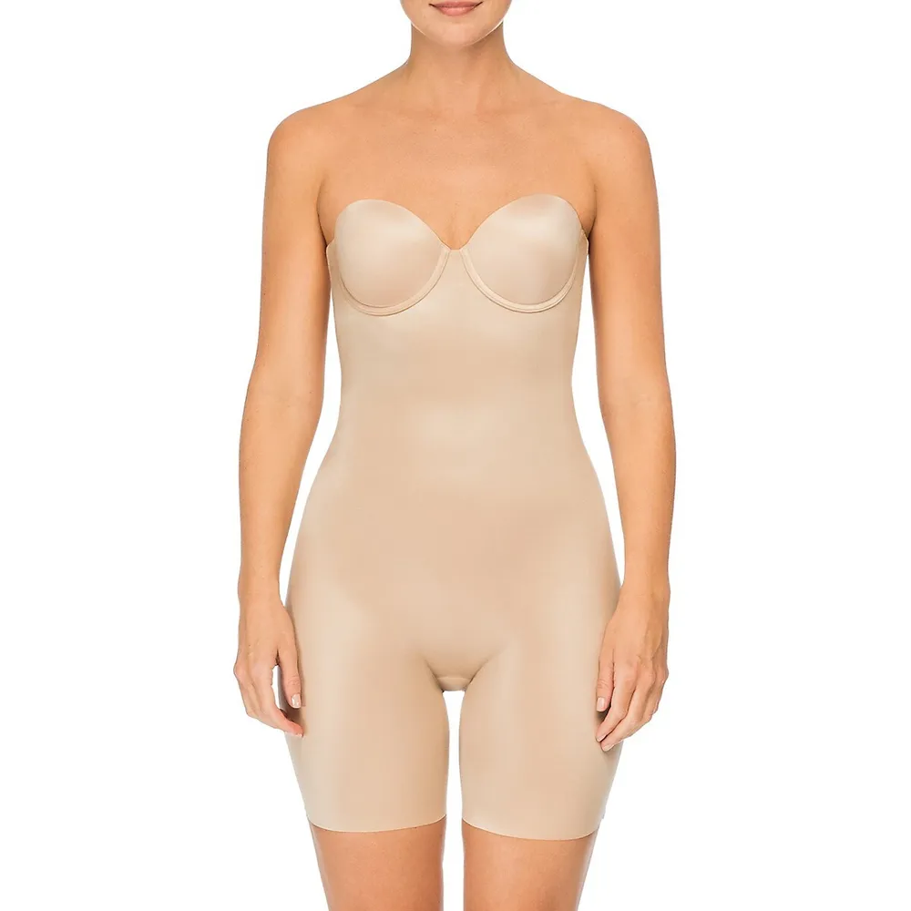 Suit Your Fancy Strapless Cupped Bodysuit