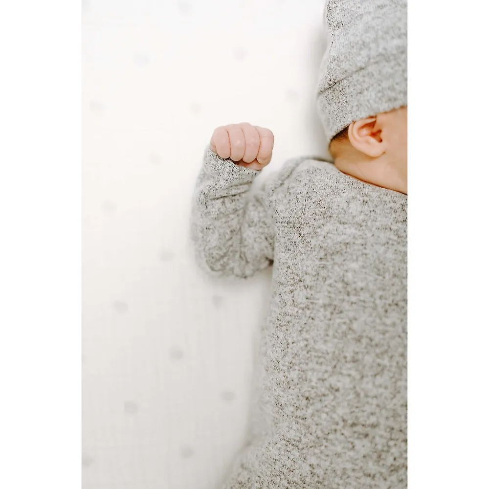 Ensemble chapeau et chemise de nuit nouée en tricot pour bébé