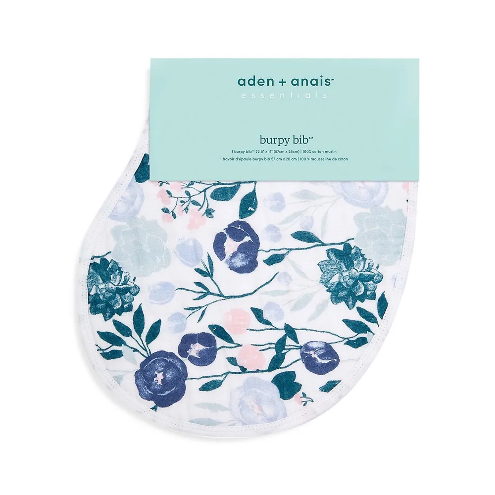Flowers Bloom Cotton Burpy Bib