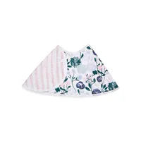 Flowers Bloom Cotton Burpy Bib