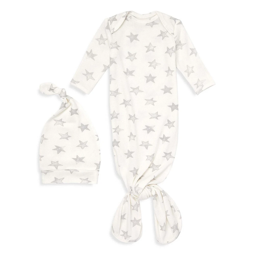 2-Piece Zebra Plant Cotton Swaddle Set