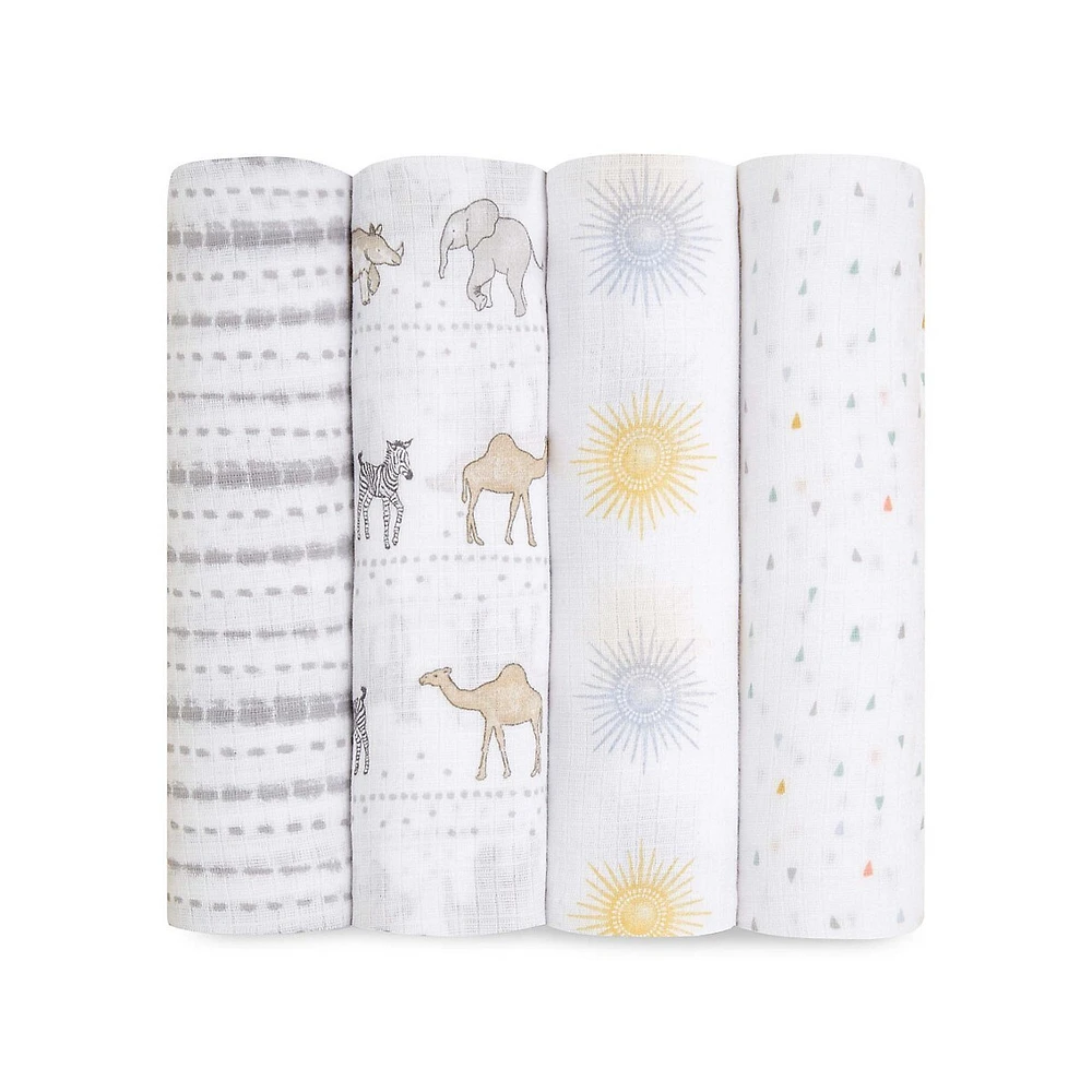 Sunshine 4-Piece Swaddle Blanket Set