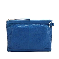 Pre-loved Motocross Classic Clip Leather Clutch Bag