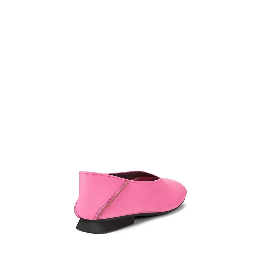 Casi Myra Leather Ballerina Flats