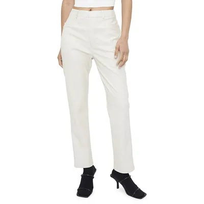 Olympia Slim Faux Leather Pants