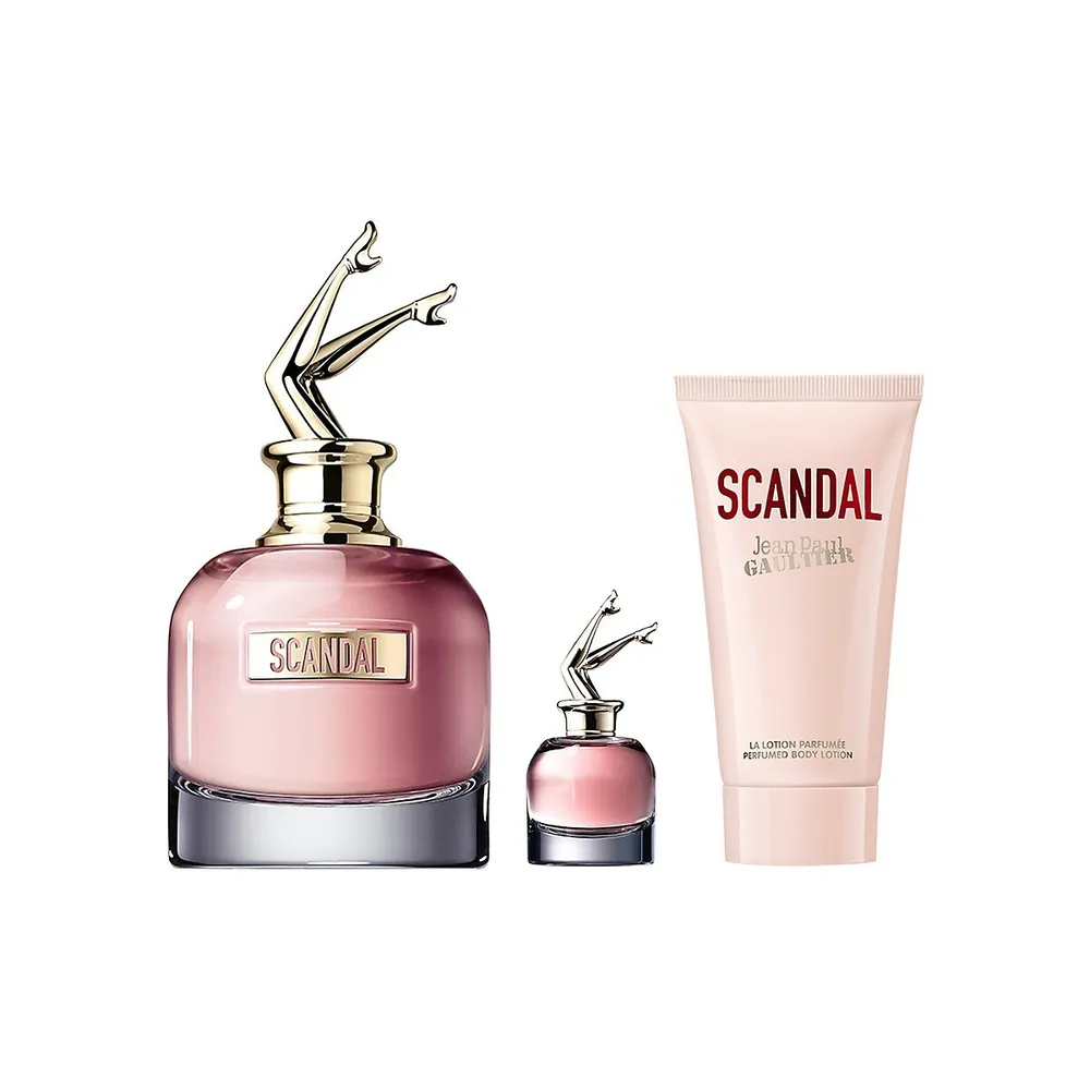 Ensemble-cadeau Eau de parfum Scandal, trois produits d'une valeur de 188 $