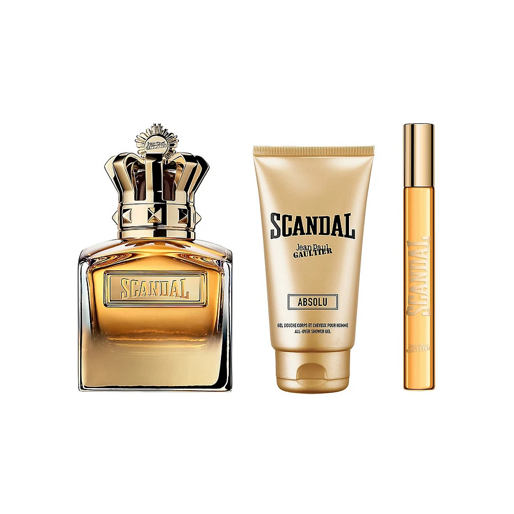 Scandal Pour Homme Absolu Parfum 3-Piece Gift Set