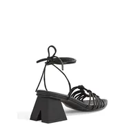 Mirage Leather Wrap Sandals