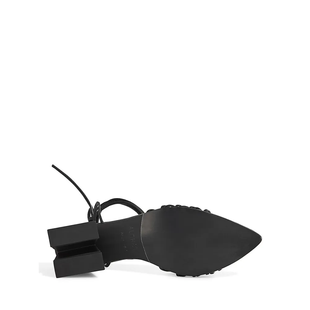 Mirage Leather Wrap Sandals
